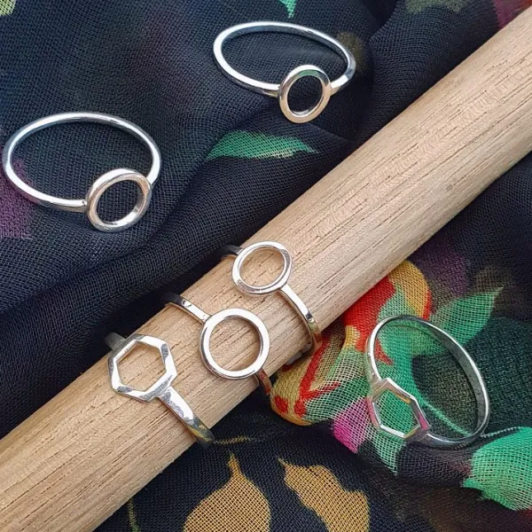 Studio Jewellery Feature & Stacker Rings | Rings-Fine Circle Silver Ring