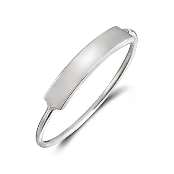 Studio Jewellery Feature & Stacker Rings | Rings-Fine Oblong Face Silver Ring