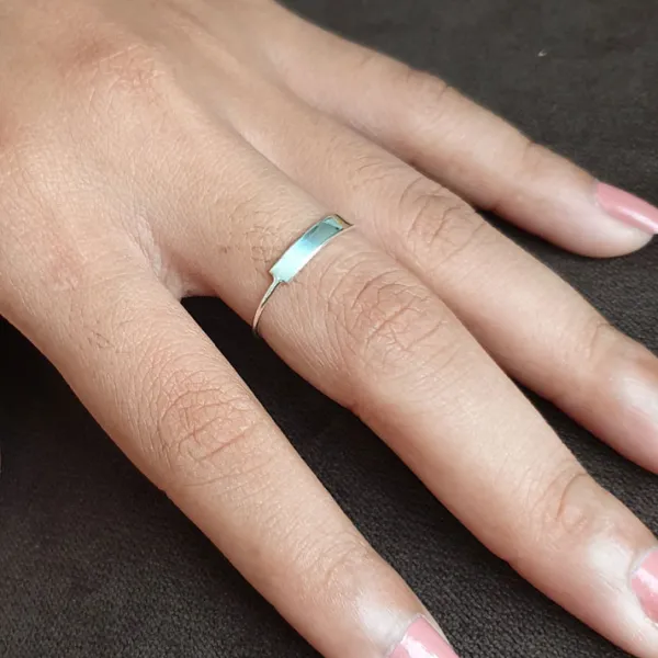 Studio Jewellery Feature & Stacker Rings | Rings-Fine Oblong Face Silver Ring