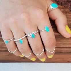 Studio Jewellery Feature & Stacker Rings | Rings-Fine Rope Stacker Sterling Silver Ring