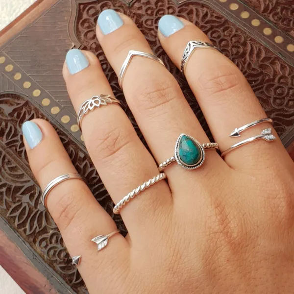 Studio Jewellery Feature & Stacker Rings | Rings-Fine Rope Stacker Sterling Silver Ring