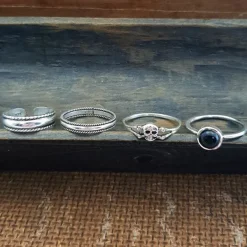 Studio Jewellery Feature & Stacker Rings | Rings-Fine Skull Silver Ring