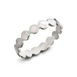 Studio Jewellery Feature & Stacker Rings | Rings-Flat Circle Band Silver Ring