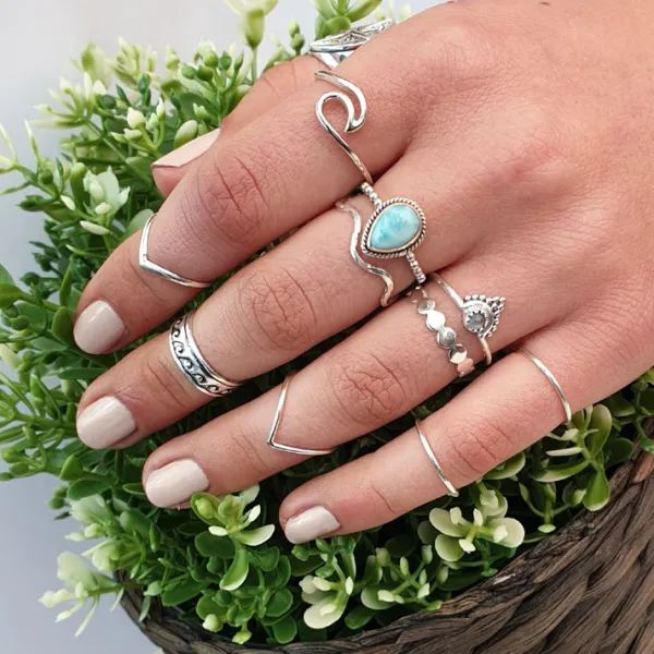 Studio Jewellery Feature & Stacker Rings | Rings-Flat Circle Band Silver Ring