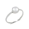 Studio Jewellery Gem Stone Rings | Rings-Freshwater Pearl Silver Ring