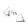 Studio Jewellery Stud Earrings | Earrings-Geometric Triangle Sterling Silver Earring Studs