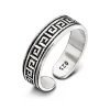 Studio Jewellery Midi And Knuckle Rings | Rings-Greek Key Silver Mid Finger ring