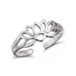 Studio Jewellery Midi And Knuckle Rings | Rings-Lotus Mid Finger Silver Ring