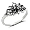 Studio Jewellery Feature & Stacker Rings | Rings-Lovely Lotus Silver Ring