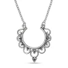 Studio Jewellery Necklaces-Mandala Silver Necklace