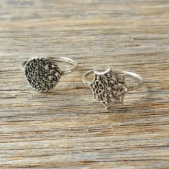 Studio Jewellery Feature & Stacker Rings | Rings-Mandala Silver Ring