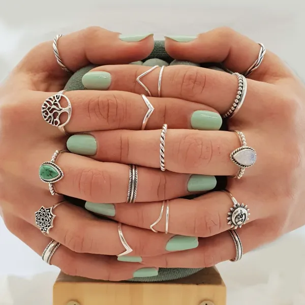 Studio Jewellery Feature & Stacker Rings | Rings-Mandala Silver Ring