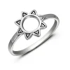 Studio Jewellery Feature & Stacker Rings | Rings-Mandala Sun Silver Ring