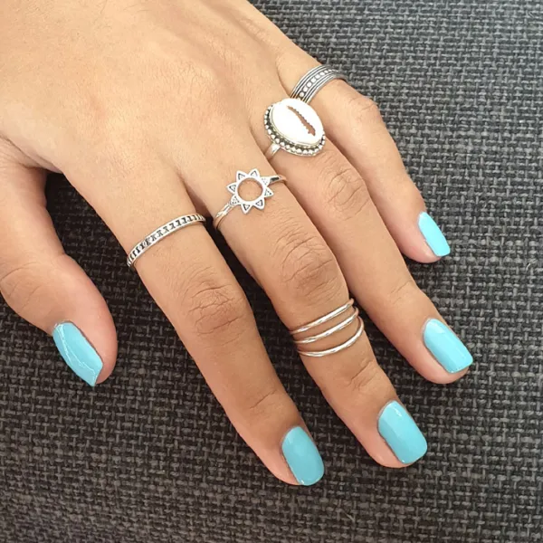Studio Jewellery Feature & Stacker Rings | Rings-Mandala Sun Silver Ring