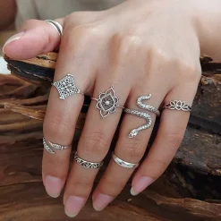 Studio Jewellery Feature & Stacker Rings | Rings-Mandala Sunburst Silver Ring
