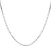Studio Jewellery Necklaces-Medium Fine Silver Box Chain Necklace