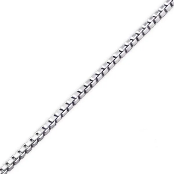 Studio Jewellery Necklaces-Medium Fine Silver Box Chain Necklace