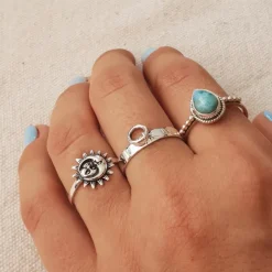 Studio Jewellery Feature & Stacker Rings | Rings-3mm Band Ringlet Silver Ring