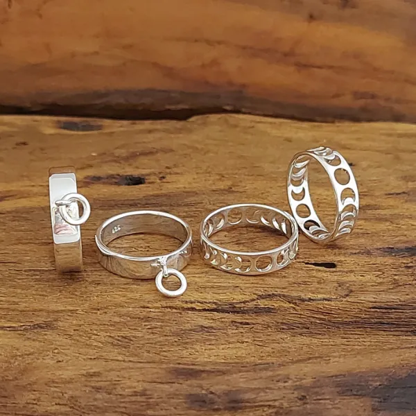 Studio Jewellery Feature & Stacker Rings | Rings-5mm Band Ringlet Silver Ring