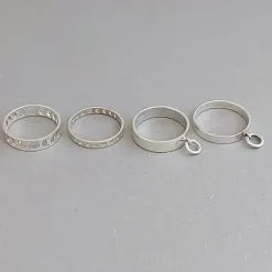 Studio Jewellery Feature & Stacker Rings | Rings-5mm Band Ringlet Silver Ring
