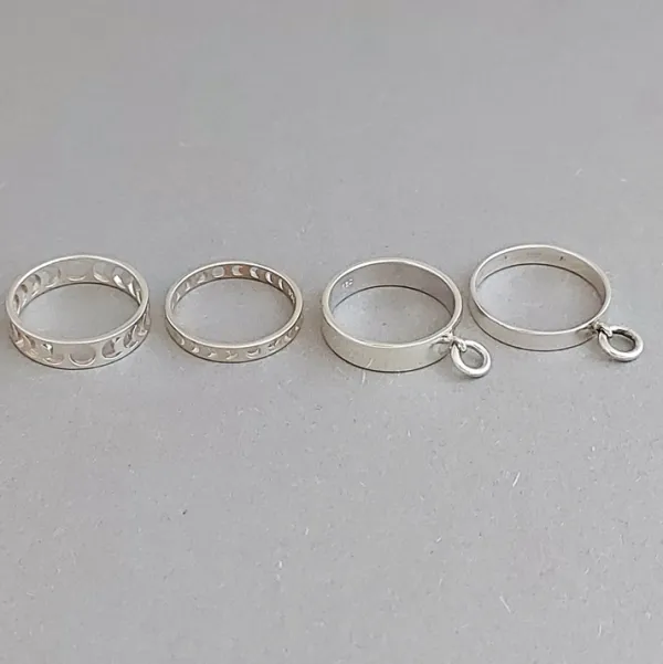 Studio Jewellery Feature & Stacker Rings | Rings-5mm Band Ringlet Silver Ring