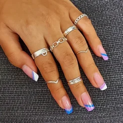 Studio Jewellery Feature & Stacker Rings | Rings-3mm Chain Silver Ring