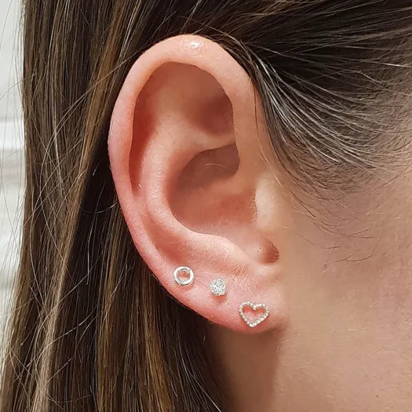 Studio Jewellery Earrings | Stud Earrings-3mm CZ Sterling Silver Classic Earring Studs