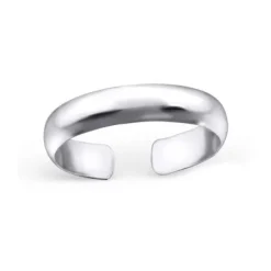 Studio Jewellery Midi And Knuckle Rings | Rings-3mm Plain Band Adjustable Mid Finger Silver Ring