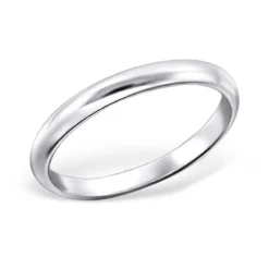 Studio Jewellery Midi And Knuckle Rings | Rings-2mm Round Edge Band Sterling Silver Ring