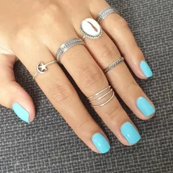 Studio Jewellery Feature & Stacker Rings | Rings-Moon Star Silver Ring