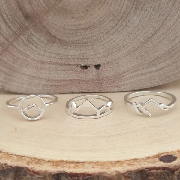 Studio Jewellery Feature & Stacker Rings | Rings-Mountain Silver Ring