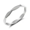Studio Jewellery Feature & Stacker Rings | Rings-Multi Sided Silver Band