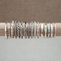 Studio Jewellery Feature & Stacker Rings | Rings-Multi Sided Silver Band