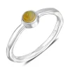 Studio Jewellery Gem Stone Rings | Rings-Opal Hammered Silver Ring