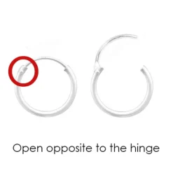 Studio Jewellery Hoop Earrings | Earrings-Patterned Cone Shell Silver Hoop Charm Earrings