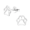 Studio Jewellery Stud Earrings | Earrings-Paws Silver Earring Studs