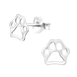 Studio Jewellery Stud Earrings | Earrings-Paws Silver Earring Studs