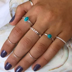 Studio Jewellery Feature & Stacker Rings | Rings-Phases of Moon Silver Ring