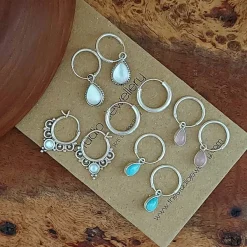 Studio Jewellery Hoop Earrings | Earrings-Plain 14mm Silver Hoop Earrings