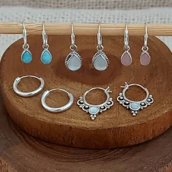 Studio Jewellery Hoop Earrings | Earrings-Plain 14mm Silver Hoop Earrings