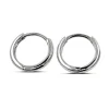 Studio Jewellery Hoop Earrings | Earrings-Plain 11mm Silver Hoop Huggie Earrings