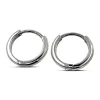 Studio Jewellery Hoop Earrings | Earrings-Plain 13mm Silver Hoop Huggie Earrings