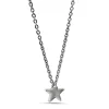 Studio Jewellery Necklaces-Plain Star Silver Necklace
