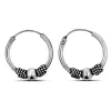 Studio Jewellery Hoop Earrings | Earrings-Rope Bali Silver Hoop Earrings