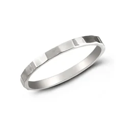 Studio Jewellery Feature & Stacker Rings | Rings-20 Sided Silver Ring