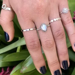 Studio Jewellery Feature & Stacker Rings | Rings-20 Sided Silver Ring