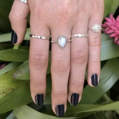 Studio Jewellery Feature & Stacker Rings | Rings-20 Sided Silver Ring