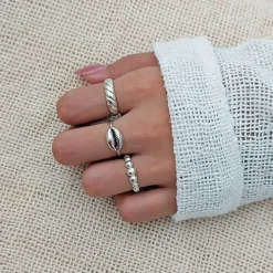 Studio Jewellery Rings-Silver Cowrie Ring