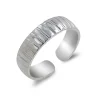 Studio Jewellery Midi And Knuckle Rings | Rings-Silver Lines Midi Ring