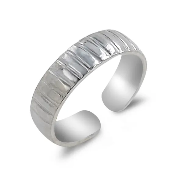 Studio Jewellery Midi And Knuckle Rings | Rings-Silver Lines Midi Ring